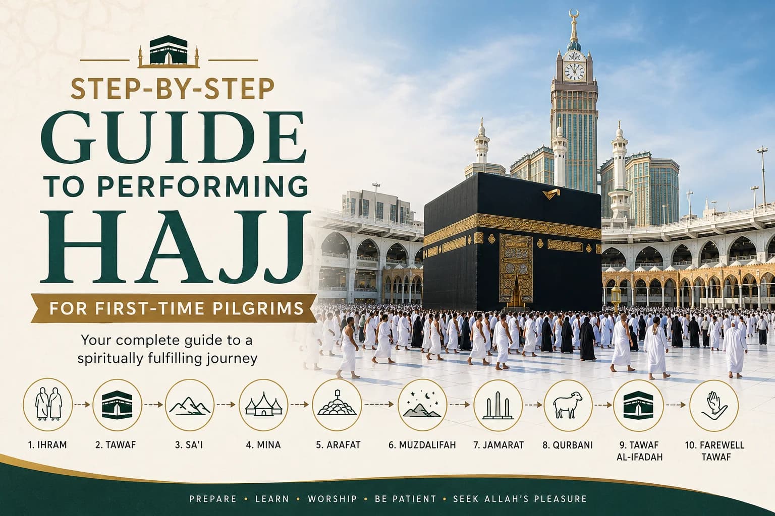 Hajj Guide for Beginners: How to Perform Your First Pilgrimage